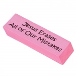 Giant "Jesus Erases All of Our Mistakes" Eraser